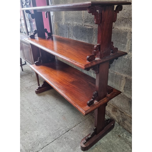 1117 - A 19th Century Mahogany three tier Dumbwaiter.
Height 130 x W 133 x D 50 cm approx.