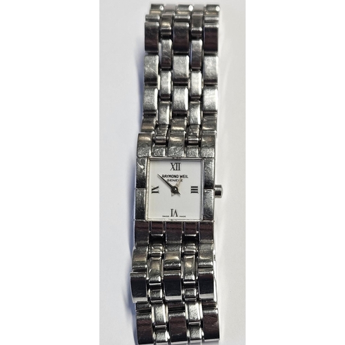 217 - A ladies Reymond Weil wrist Watch, seems to be keeping good time.