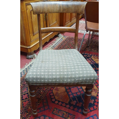 198 - A 20th Century three division Coffee Table along with a 19th Century Mahogany chair.