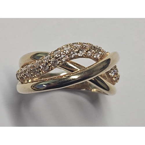 367 - A Silver Gilt cluster Ring, size M.