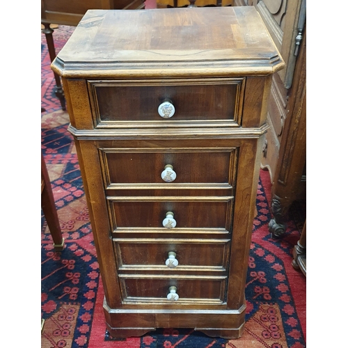 A good 19th Century Walnut Cupboard with mock drawer front and single ...