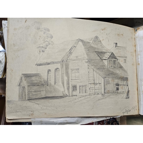 821 - A really good Folio of 19th Century and later of Watercolours and other Pictures.