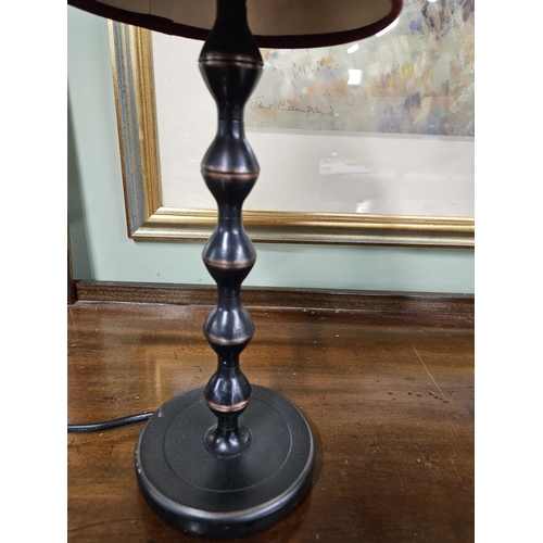 848 - A good pair of Table Lamps. H 32 cm approx.