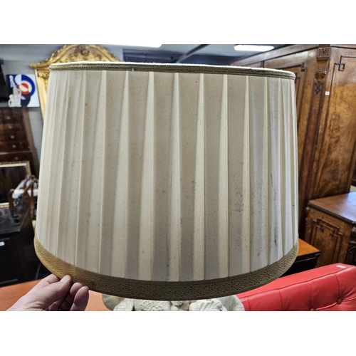 36 - A good pottery table Lamp with shade.
H 50 cm approx.