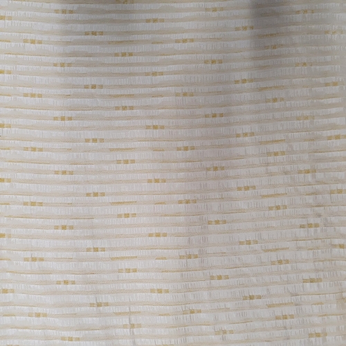 426 - A Large pair of Lined Curtains, Cream ground. 
Good condition, very clean.
Peated Top width 150 cm e... 