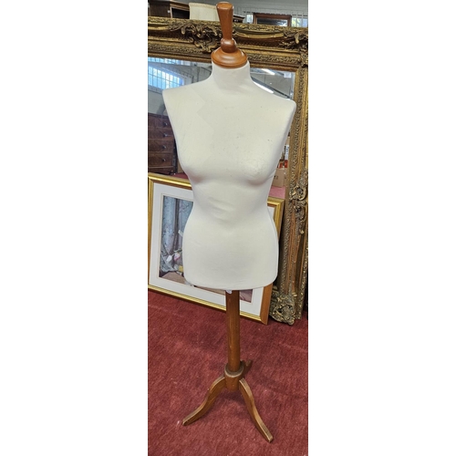 151 - A Mannequin on Mahogany Stand.