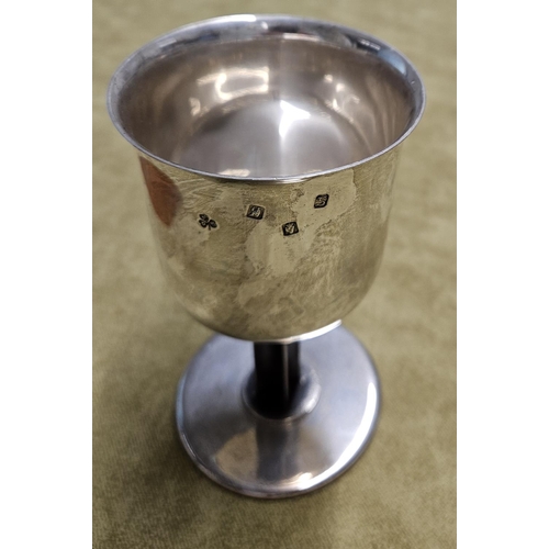 306 - An Irish Silver Chalice by Michael Hillier, 1974 207gms approx.