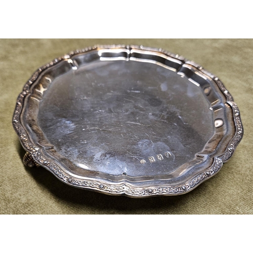 309 - An Irish Silver Salver by Lorcan Brereton, 200 gms approx.