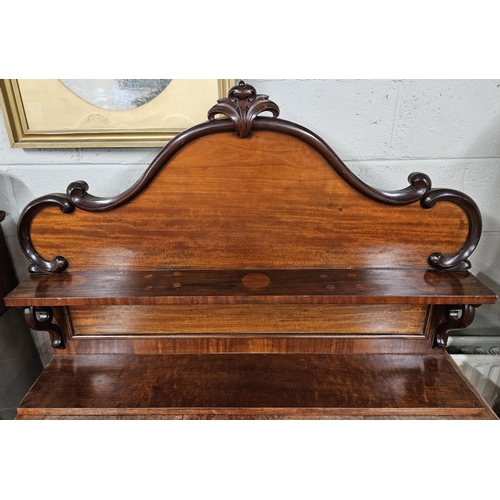 445 - A 19th Century Mahogany wall mounted Bracket.
W 115 x D 20 x H 74 cm approx.