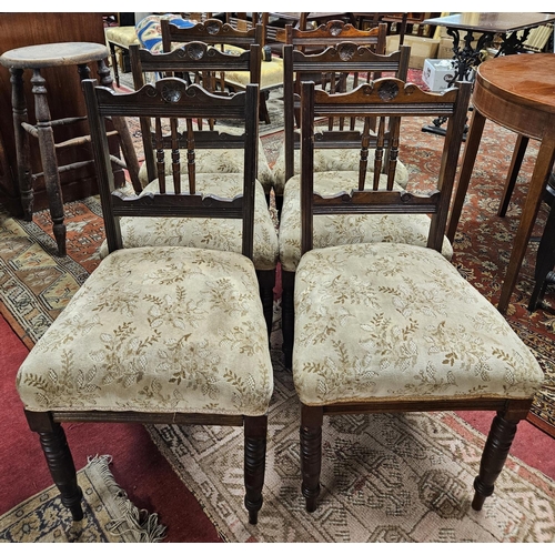 324 - A set of six late 19th Century Dining Chairs.