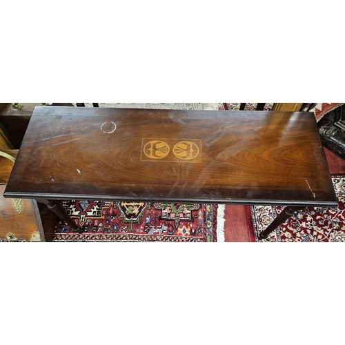 355 - A 19th Century Oak coal Scuttle along with a modern coffee Table.