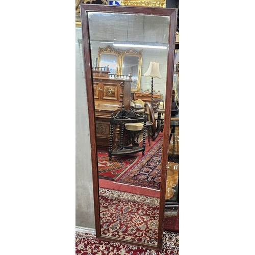 362 - A 19th Century fashion Mirror with reeded outline.