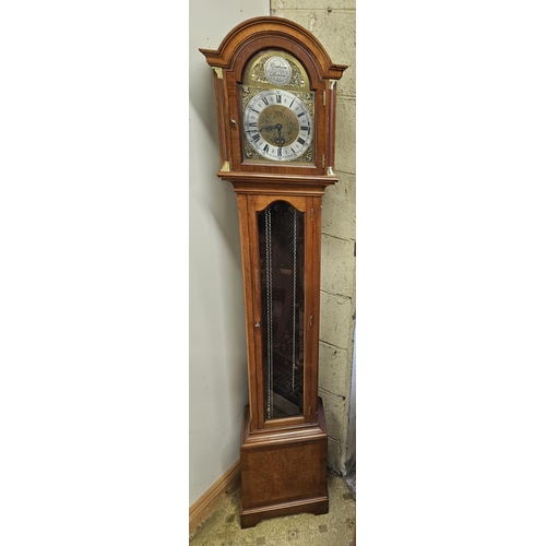 686 - A modern miniature Westminster Chime Longcase Clock. H 173 cm approx.