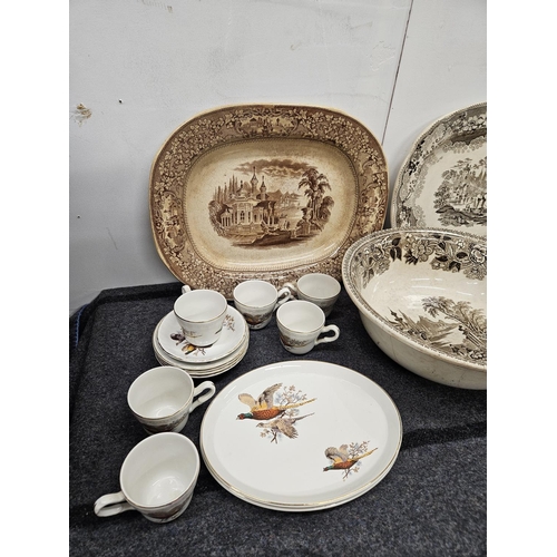 603 - A good selection of 19th Century possibly some earlier Delftware to include Chargers etc.