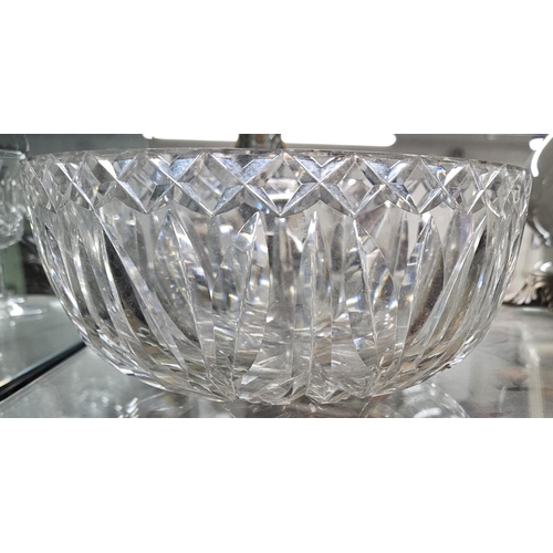 784 - A good Waterford Crystal Vase along with three Bowls.