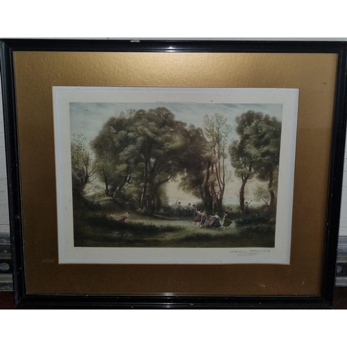 945 - Sold on behalf of Charity due to not being collected. A pair of 19th Century coloured Prints of land... 