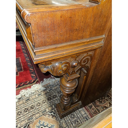 63 - A P Putz Dusseldorf upright Piano in a Walnut frame.
H 162 x W 142 x D 64 cm approx.