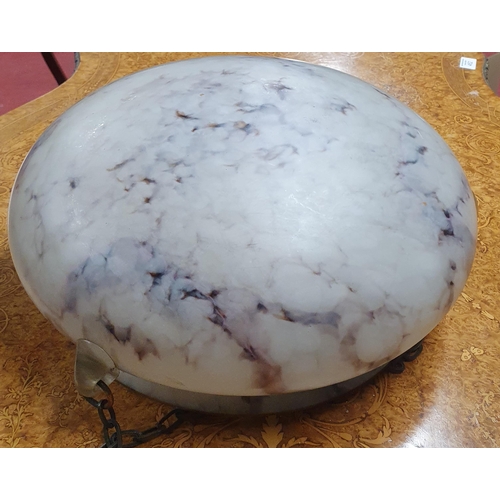 28 - A Marbled effect Glass Light Shade.
Diameter 36 cm approx.