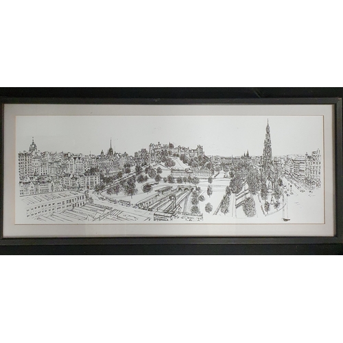 61 - A  Limited Edition Edinburgh Panorama print after