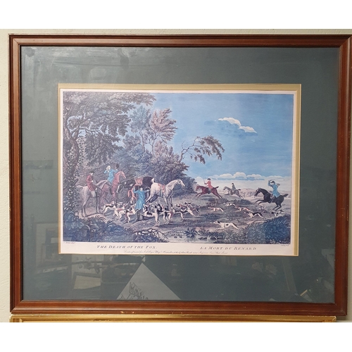 161 - A large framed hunting Print ''The Death of the Fox''
67 x 82 cm approx.