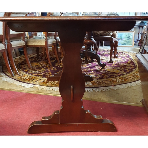 204 - An Ercol refectory style Table.
 H 72 x L 150 x W 72 cm approx.