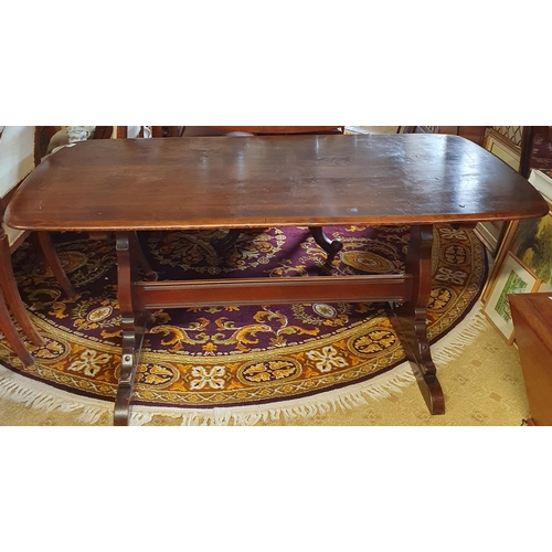 204 - An Ercol refectory style Table.
 H 72 x L 150 x W 72 cm approx.