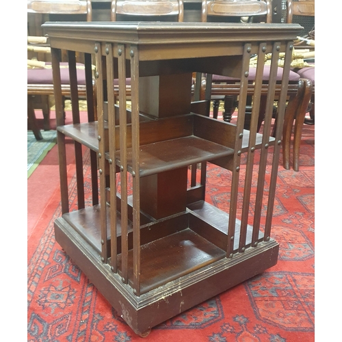 327 - An Edwardian Mahogany Bookcase. 45 x 45 x H 68 cm approx.