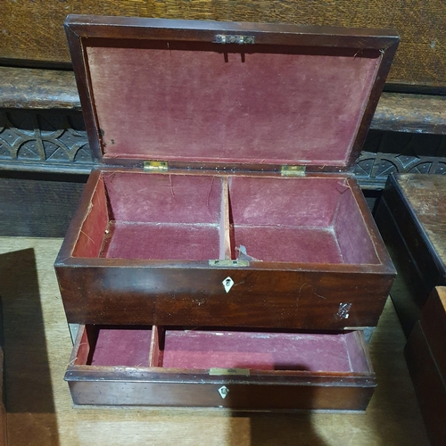 357 - Sold on Behalf of Charity, uncollected lot.
A quantity of 19th Century Mahogany, Rosewood inlaid box... 