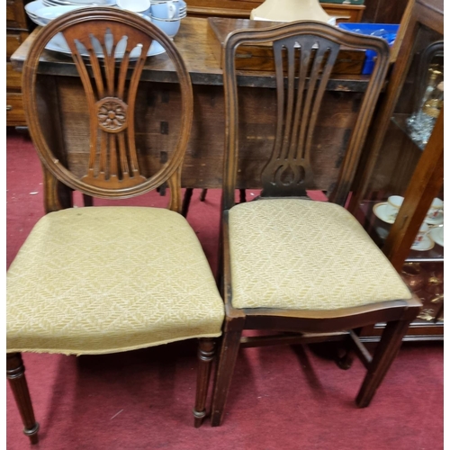 385 - Two 19th Century Mahogany Chairs.
H 96 x W 48 x D 44 cm approx.