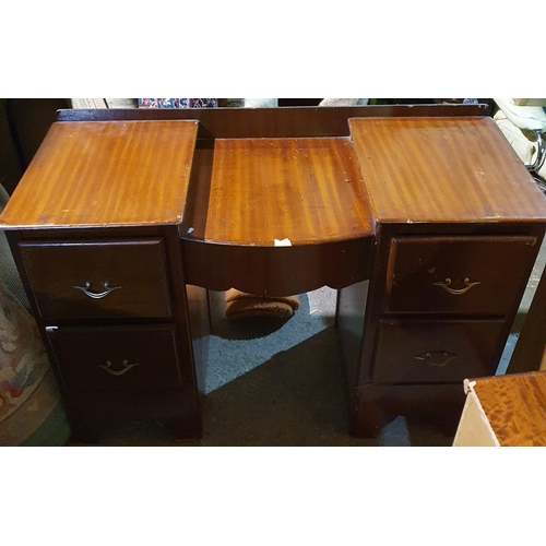 375 - A Group lot of furniture to include a coffee table, bed side locker, a neat dressing table and a Vic... 