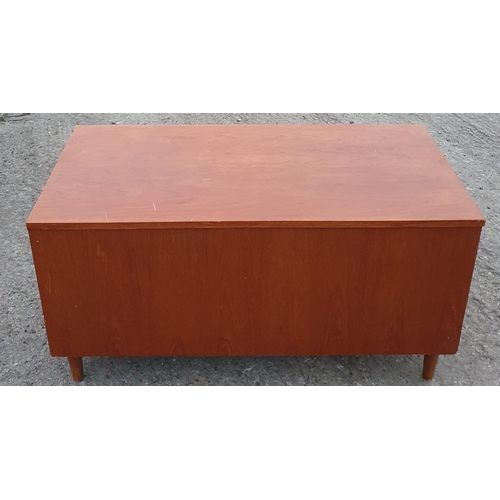 395 - A mid Century Blanket box, lacking bottom Panel.