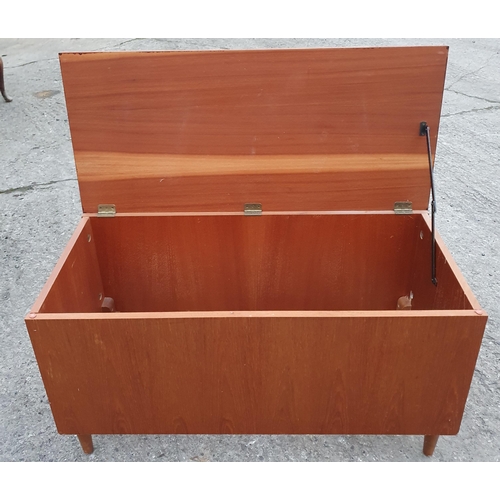 395 - A mid Century Blanket box, lacking bottom Panel.