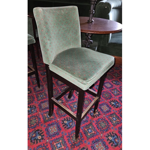 469 - A bar high Stool in good condition along with a small stool.