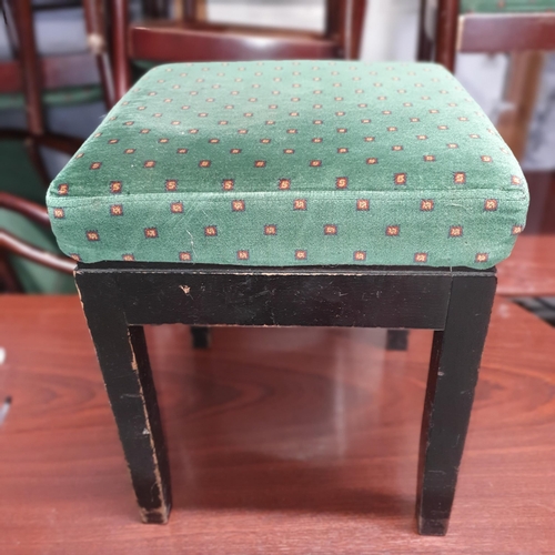 469 - A bar high Stool in good condition along with a small stool.