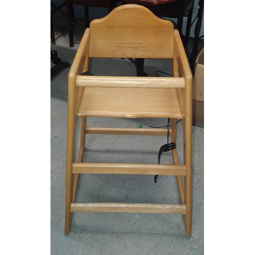 487 - A Timber Childs High Chair.