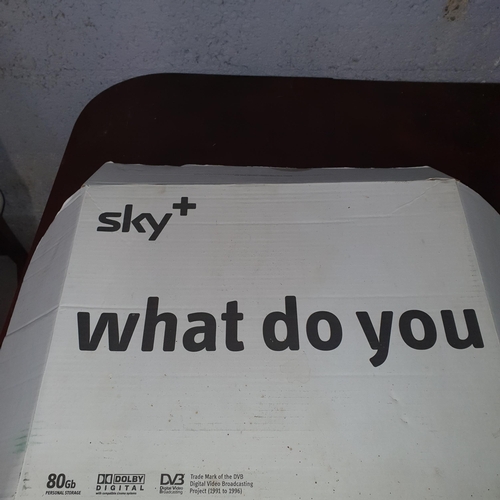 490 - A Sky Digital Box, TV wall bracket, Shredder, Fax machine, and other items.