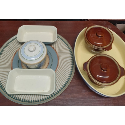 497 - A small quantity of Denby cook ware.