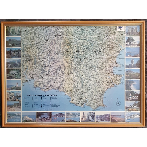 516 - A pair of framed Maps of Devon and Dartmoor.