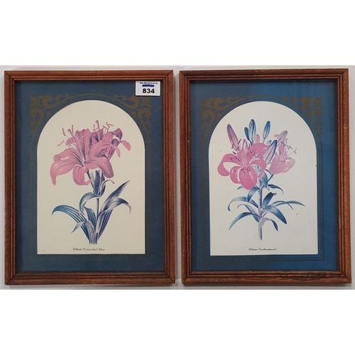 554 - A group of four framed color Prints .