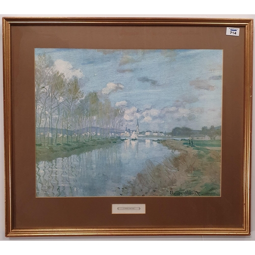 562 - A framed Print after Claude Monet.