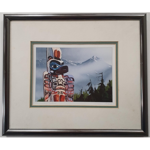 583 - A pair of framed mounted Prints by Canadian Artists.