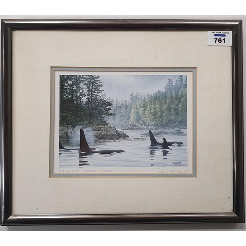 583 - A pair of framed mounted Prints by Canadian Artists.