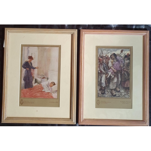 590 - A set of four coloured Prints after the original printed for The Princess Mary Gift book by Russell ... 