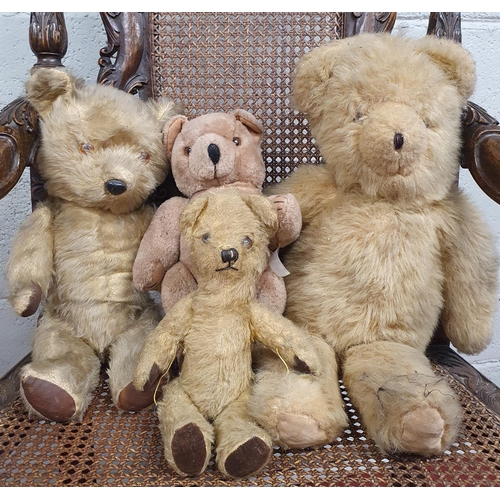 591 - A Family of four Vintage Teddy Bears.