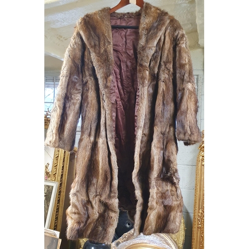 601 - A Good Brown Fur Coat.