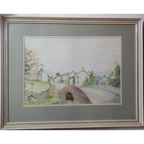 622 - A 20th Century Watercolour of a village scene. 32 x 46cm approx.