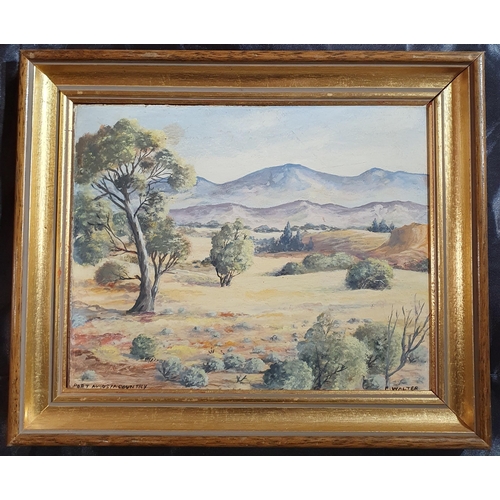 624 - A 20th Century Oil on Board by Virginia Clinkman 'Autumn in New England'. Signed LR., along with an ... 