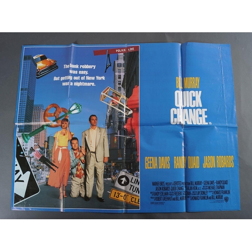 695 - A quantity of Movie Posters to include,
Quick Change, Delinquents, Harlem Nights,
The Pope Must Die,... 