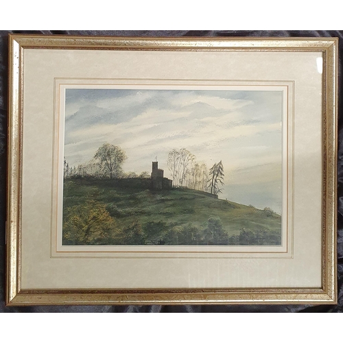 750 - Alan England. A late 19th early 20th Century Watercolour of a castle. 23 x 32cm approx.