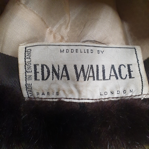 793 - A Edna Wallace Vintage Fur Hat, Mink Fur Scarf and Faux Fur example.